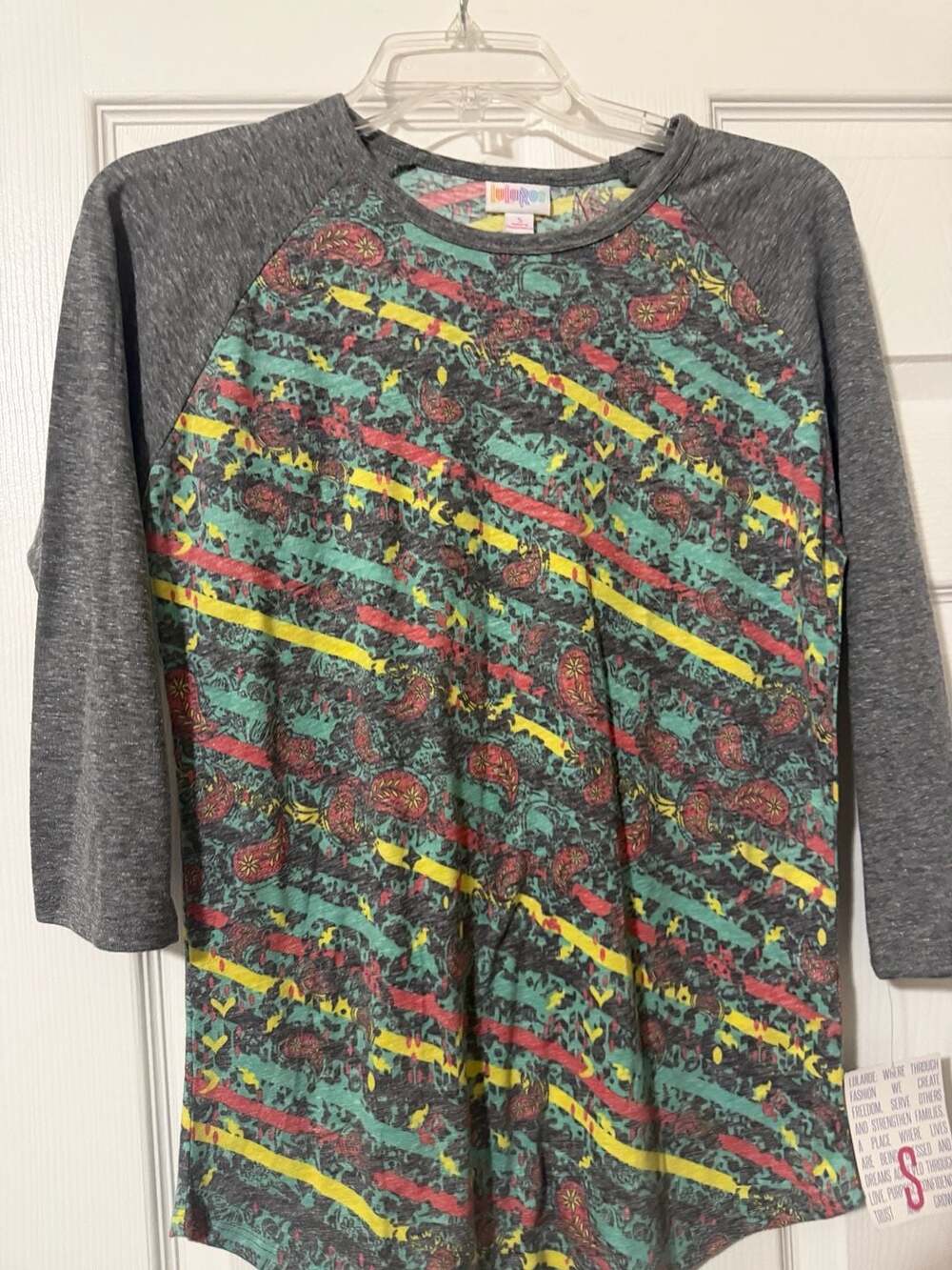 LuLaRoe Randy Baseball Tee Shirt Size S